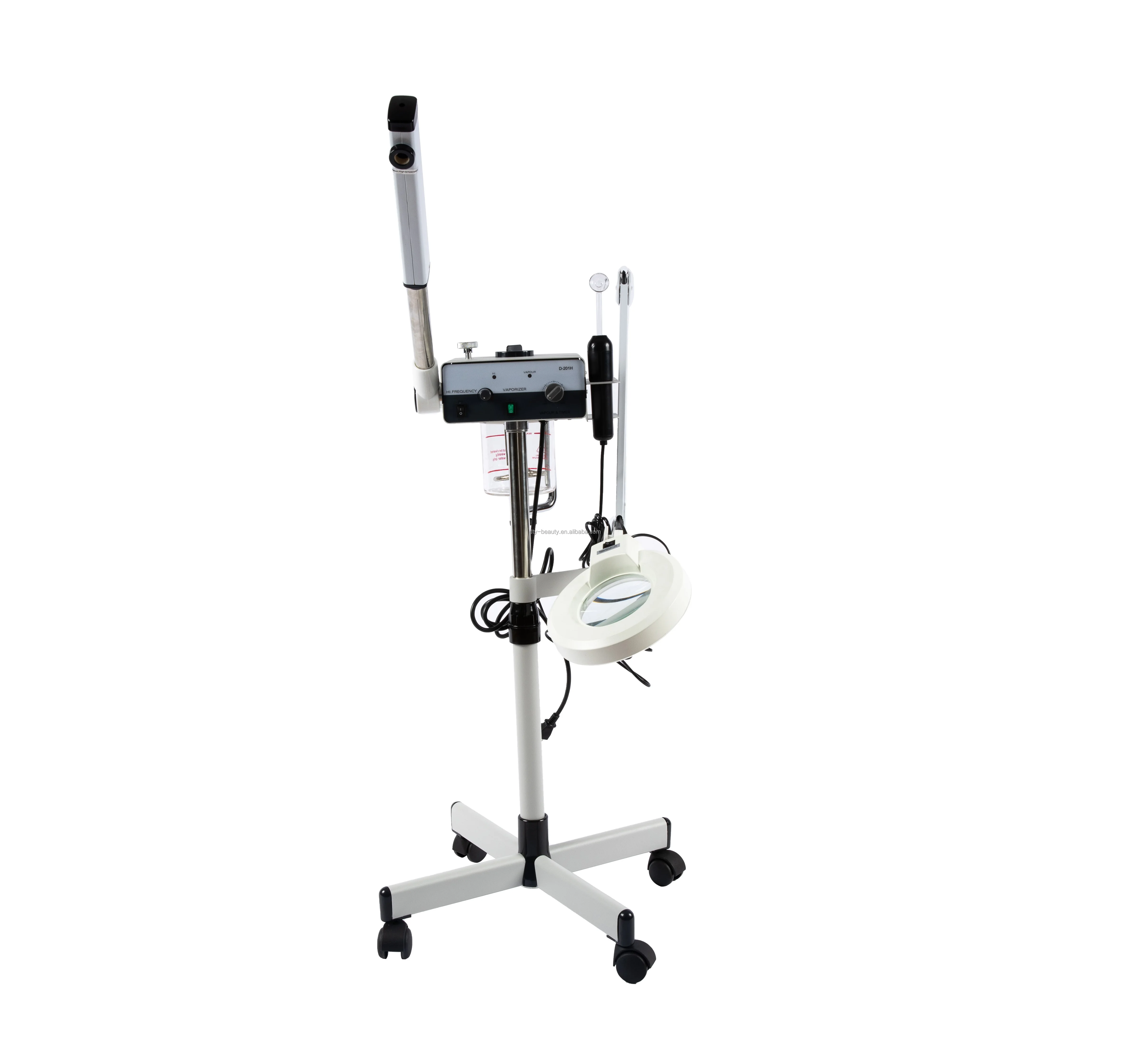 High Frequency Facial Machine Facial Steamer with Magnifying Lamp 3 in 1 for Salon