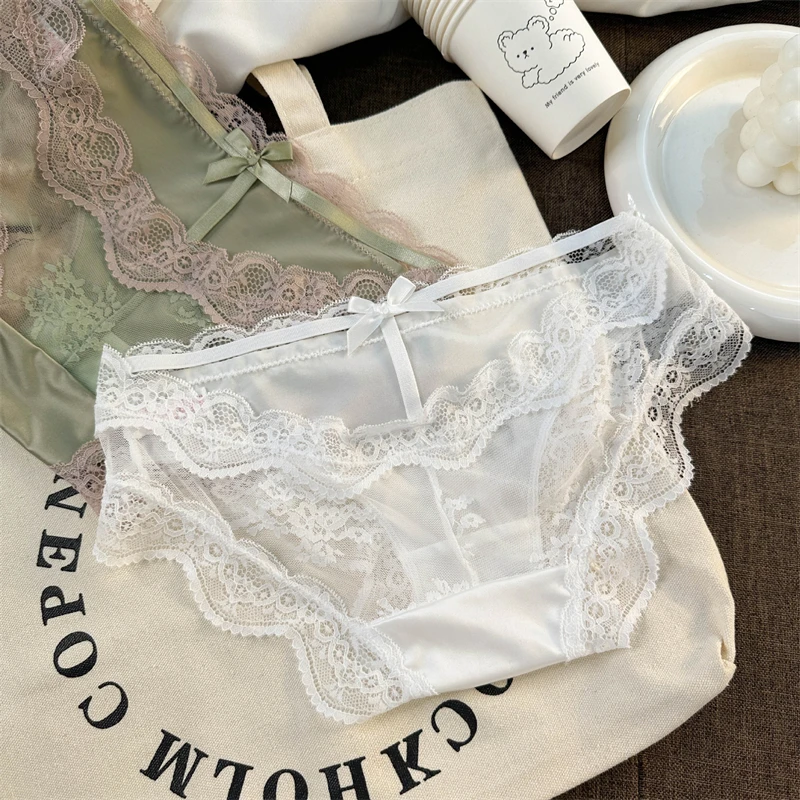 Retro court underwear women lace ropa interior femenina Hollow out lenceria sexy lingerie cotton crotch bragas mujer panties new