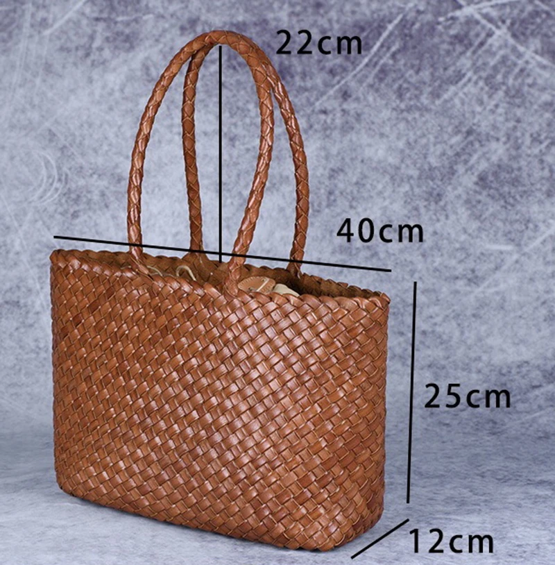 Imagem -06 - Bolsa Feminino Couro Genuíno Único Ombro Bolsas de Tecido Handmade Retro Cabeça Camada de Couro para Mulheres Pacote Ins com a Mesma Bolsa