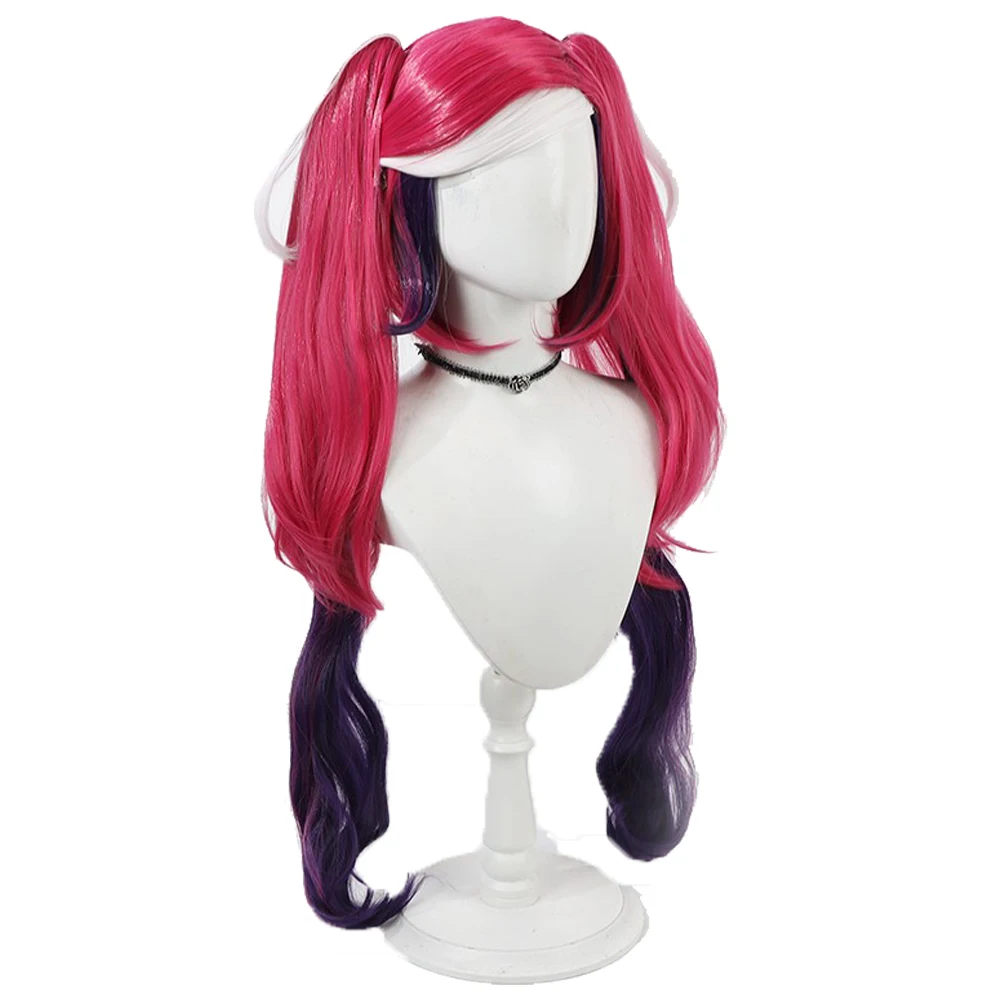 تلفزيون الجحيم نان تأثيري المخملية الباروكات هالوين حفلة لعب الأدوار وتتسابق البدلة اكسسوارات النساء الشعر كرنفال لعب الأدوار زي الدعائم #4