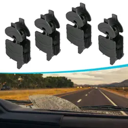 4pcs Universal Black Front Wiper Blade Arm Adapter Clip J Hook Type A C D Universal Car Exterior Arm Wiper Accessories