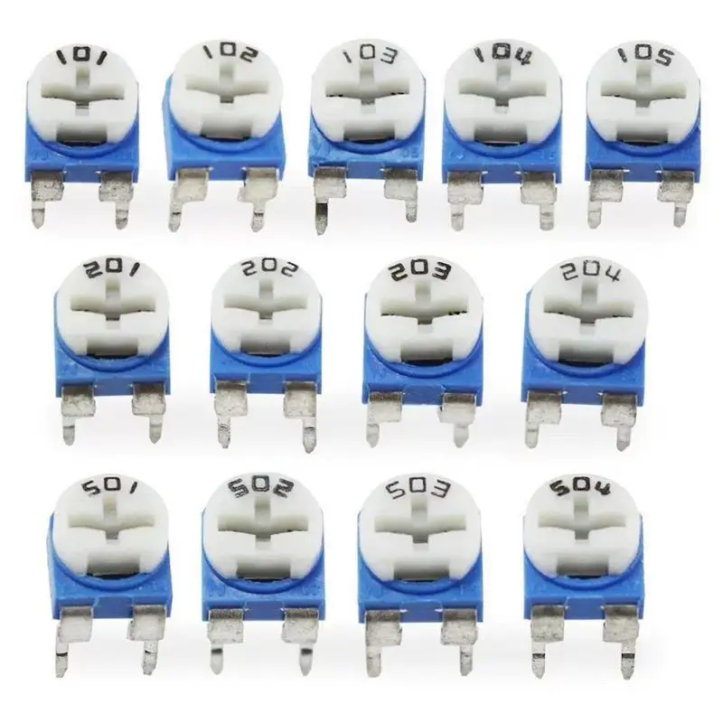 20 pièces RM065 RM-065 série 100 200 500 1K 2K 5K 10K 20K 50K 100K 200K 500K 1M Ohm Trimpot potentiomètre réglable résistance Variable