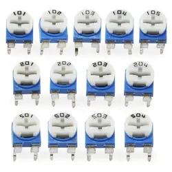 20pcs RM065 RM-065 Series 100 200 500 1K 2K 5K 10K 20K 50K 100K 200K 500K 1M Ohm Trimpot Trimmer Potentiometer Variable Resistor