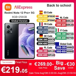 Xiaomi-Smartphone Redmi Note 12 Pro Plus, Version Globale, 5G, NDavid, 8 Go + 256 Go, Caméra OIS 200MP, 120Hz, AMOLED, Charge 120W