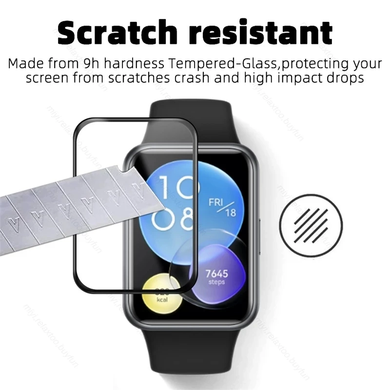 For Huawei watch Fit2 Screen Protector 3D PMMA Curved Edge HD Full Coverage Film