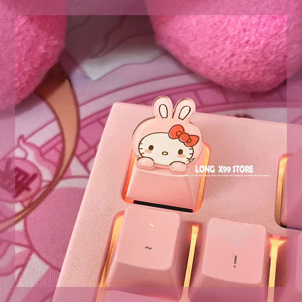 Individual ität pbt niedliche Katze kawaii Tasten kappe rosa Anime Cartoon benutzer definierte DIY Schlüssel kappe Kirsche mx Schalter mechanische Gaming-Tastatur kappen