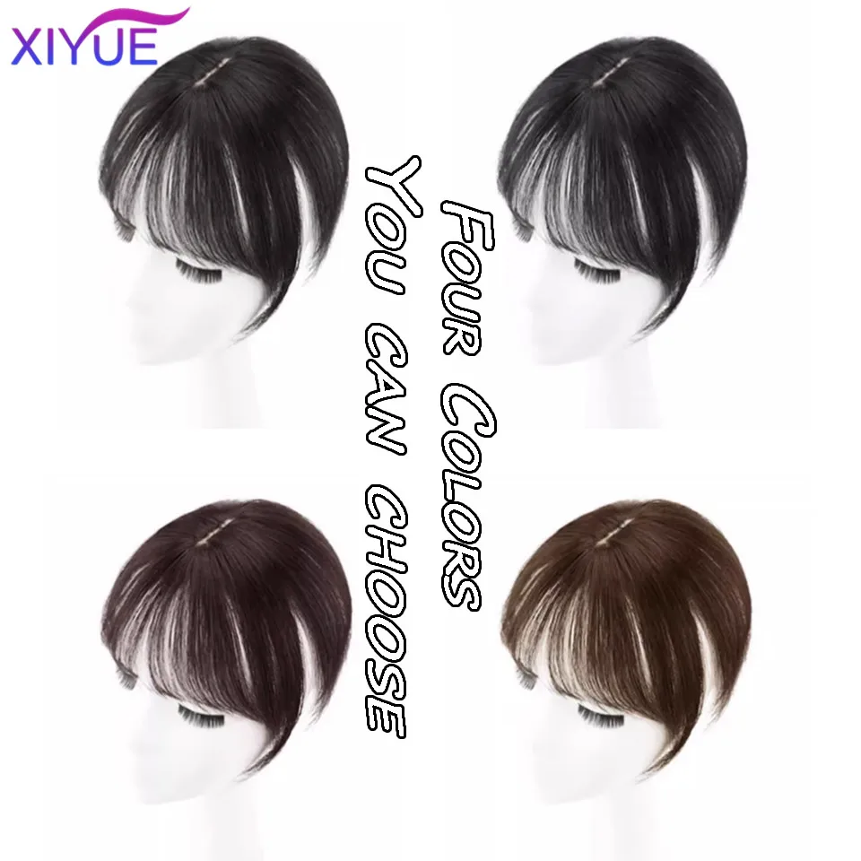 XIYUE   French bangs wig Women\'s natural forehead and head patch fake bangs air bangs wig patch