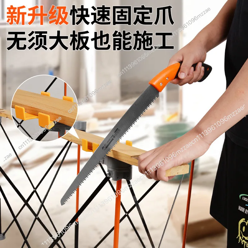 

Aluminum Alloy Foldable Telescopic Workbench Multifunctional Folding Table for Construction Worksite