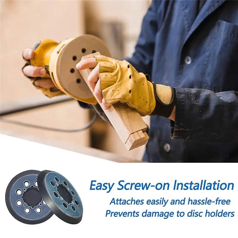 [NEW!A08R】 3Pcs Backing Pad 5 Inch Sanding Pad 8-Hole Hook And Loop Sander Pad Part For DWE6423 N329079 Working With Models Repl