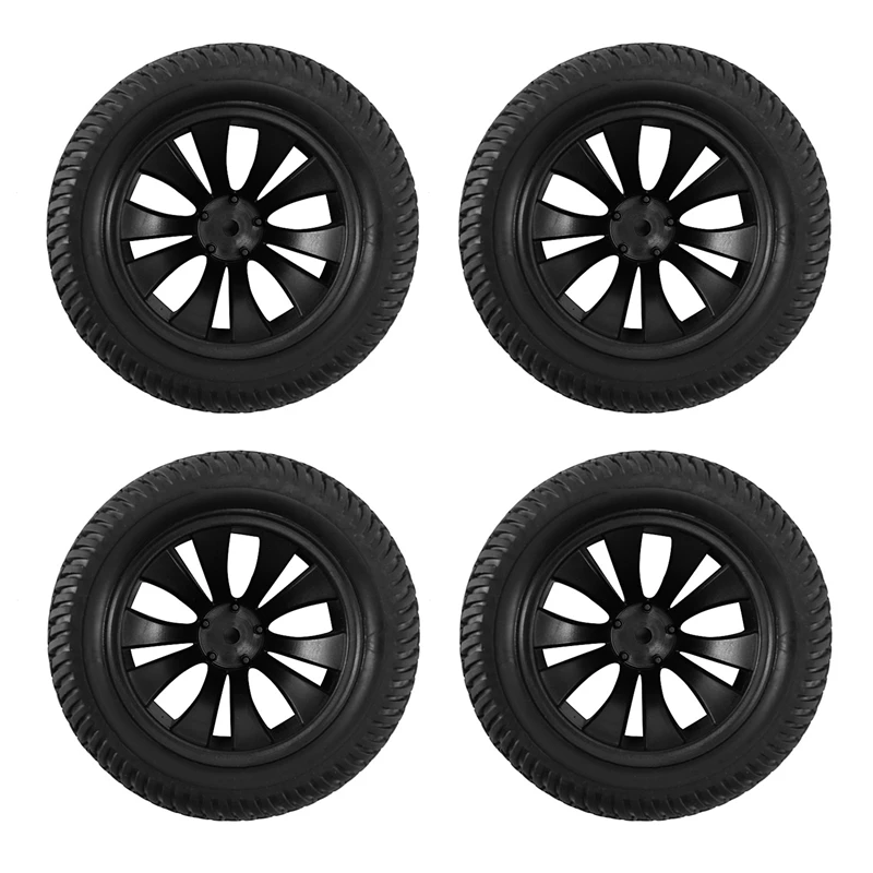 

4X For HBX 1/12 High Speed RC Car Tires Rubber Wheel Complete For Truck 12056 Car Parts