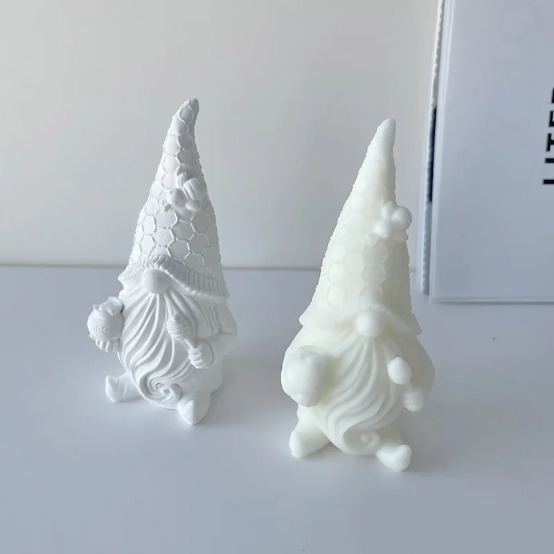 3D Faceless Santa Candle Silicone Mold Diy Christmas Dwarf/Snowman Scented Candle Plaster Soap Making Mold Christmas gift