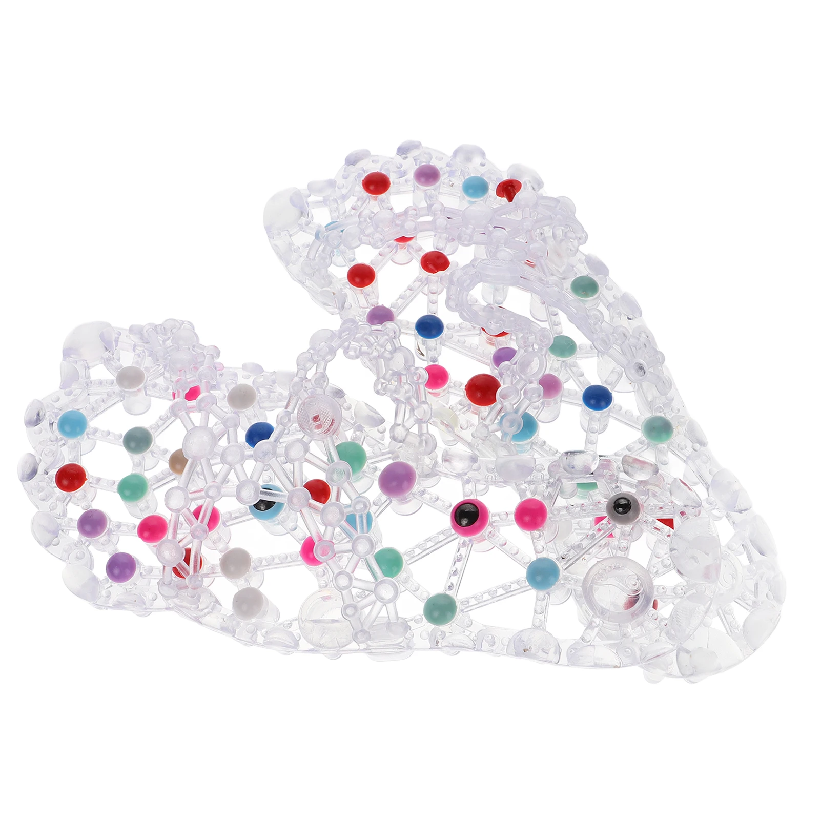 

Massage Slippers Acupressure Foot Pain Relief S Shower Spa Quickdry Hollow Out Reflexology Footwear Transparent Bottom