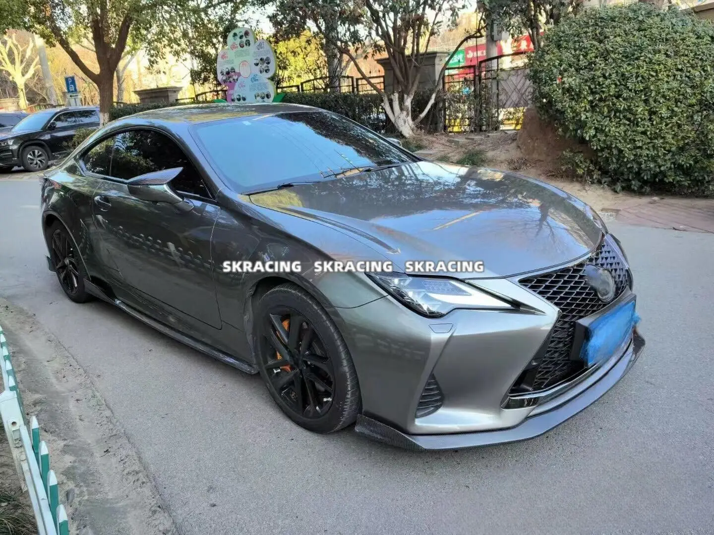 Real Carbon Fiber BodyKit Front Lip Rear Bumper Side Skirts Spoiler Wing For Lexus RC300 350 F-Sport 2019+