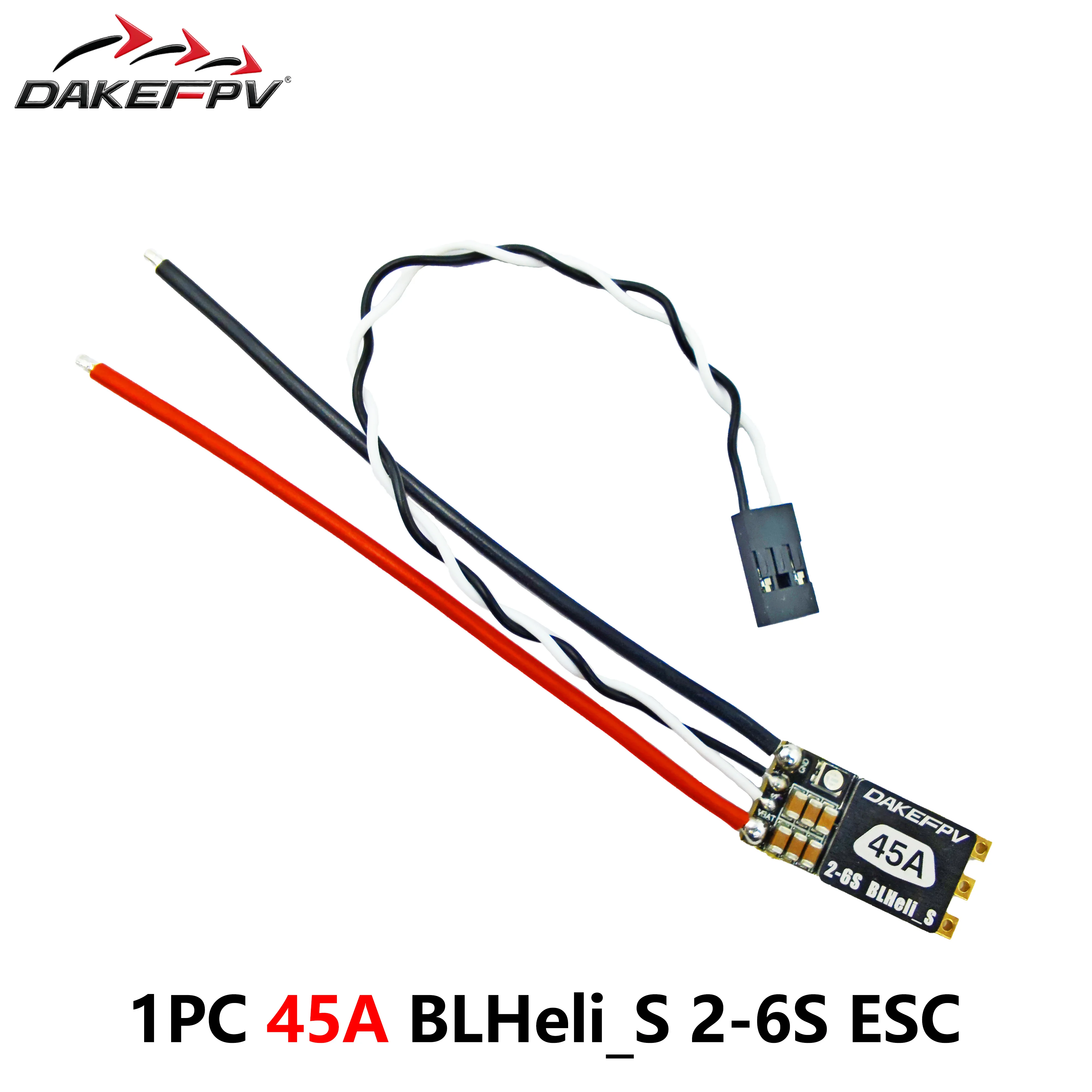 DAKEFPV 35A 45A BLHeli_S BLS 2-6S ESC Integrierte programmierbare RGB LED ONESHOT125 D-Shot 150/300/600 für RC FPV Quadcopter Rahmen