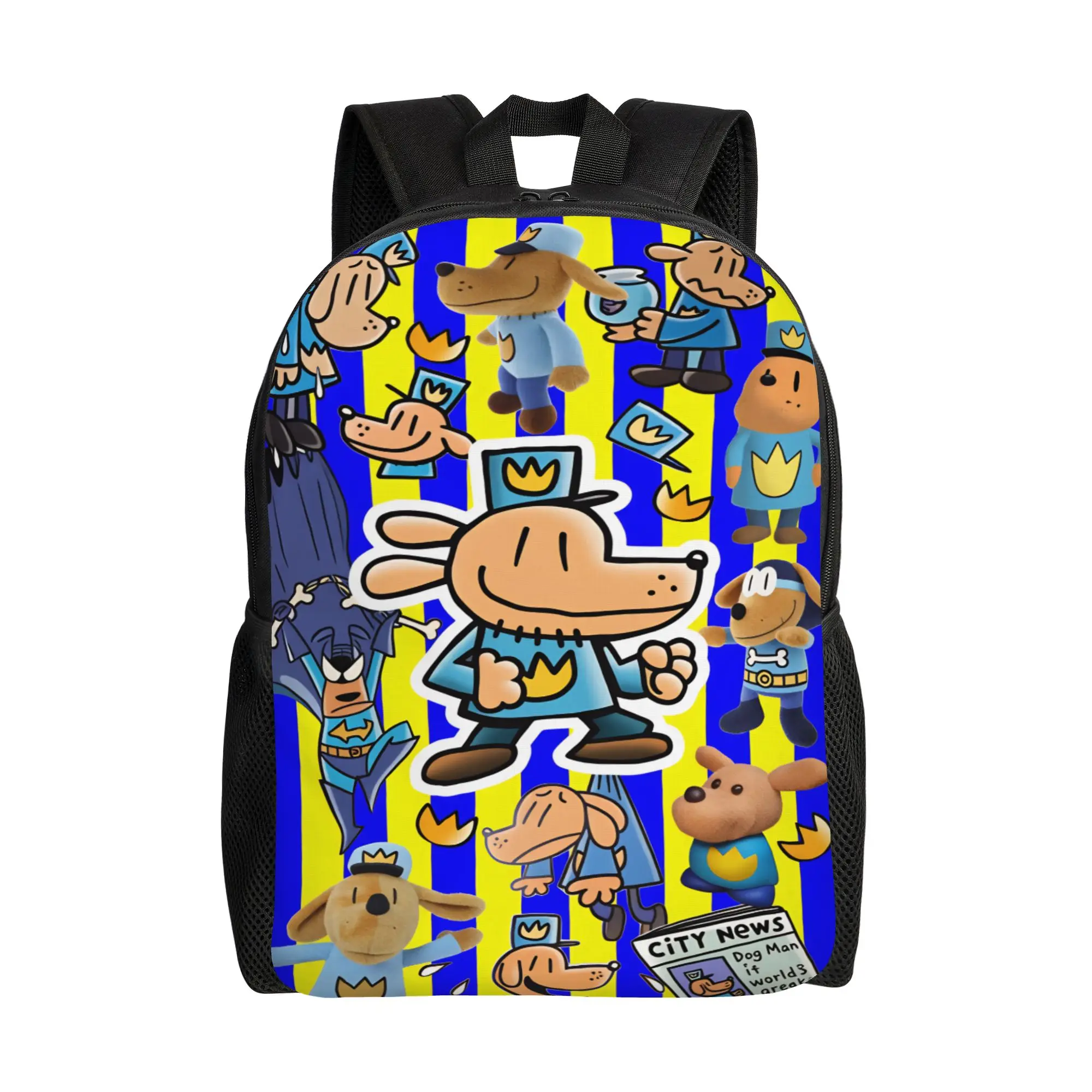Dogman Animation Backpack  Outdoor Style Backpacks Student Unisex High Quality Breathable High School Bags Leisure Rucksack