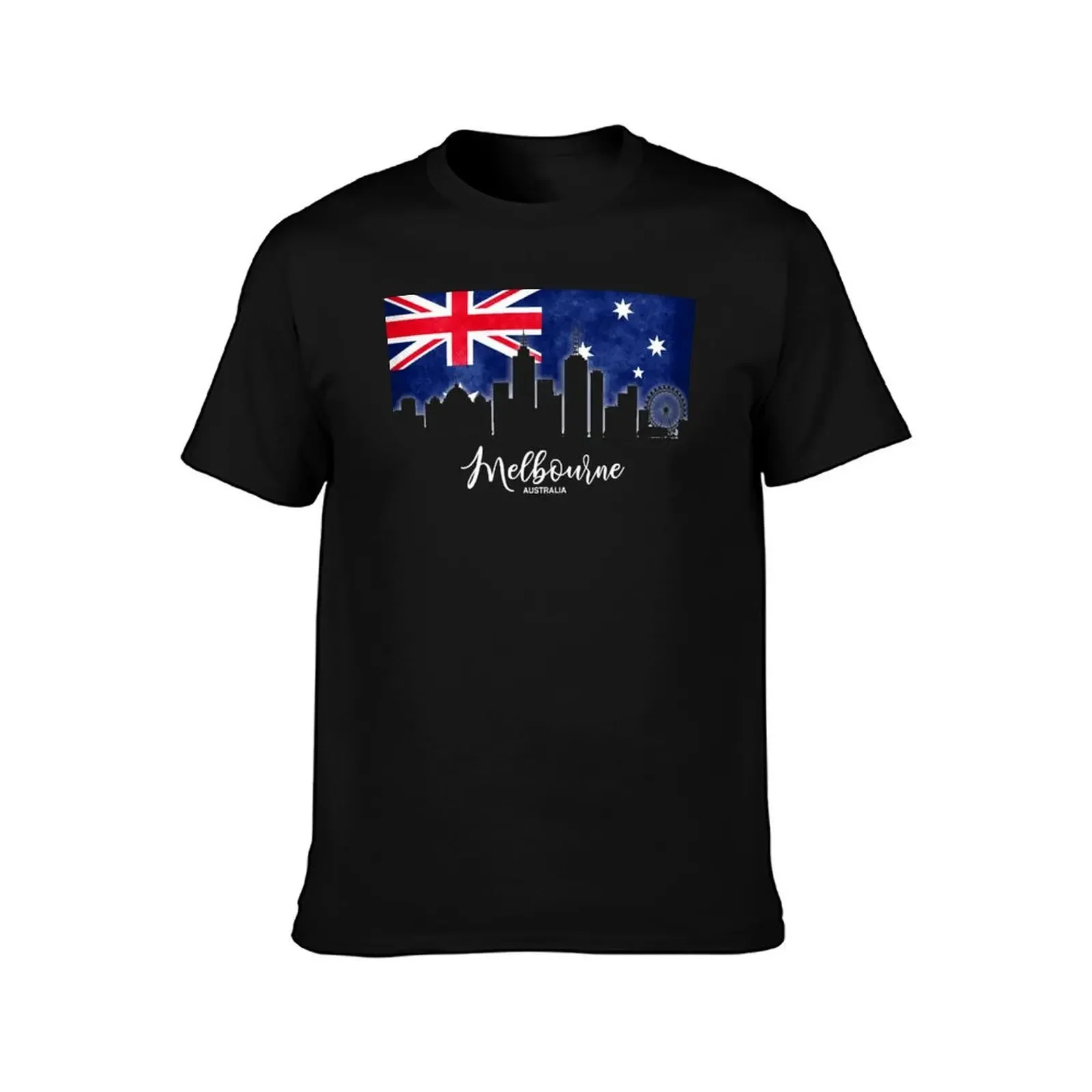 My city from Australia, Melbourne, Victoria T-Shirt quick drying blacks Clothing men workout shirt