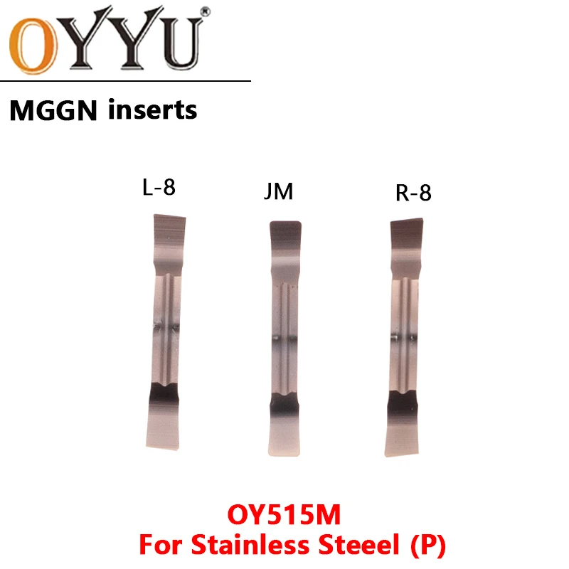 OYYU MGGN200 Grooving Inserts MGGN 150 200 250 300 350 400 500 600 JM L-8 R-8 OY515M For Stainless Steel Lathe Turning Tool