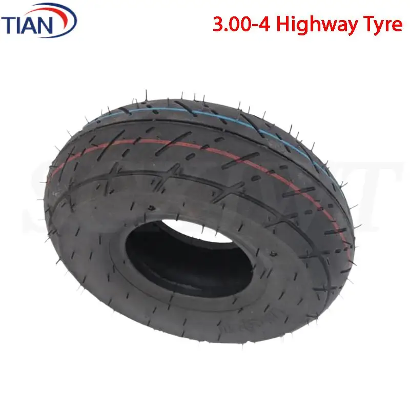 

3.00-4 Pneumatic Tires for Mini 2-Stroke Four-Wheelers E300 E325 Electric Scooter Models