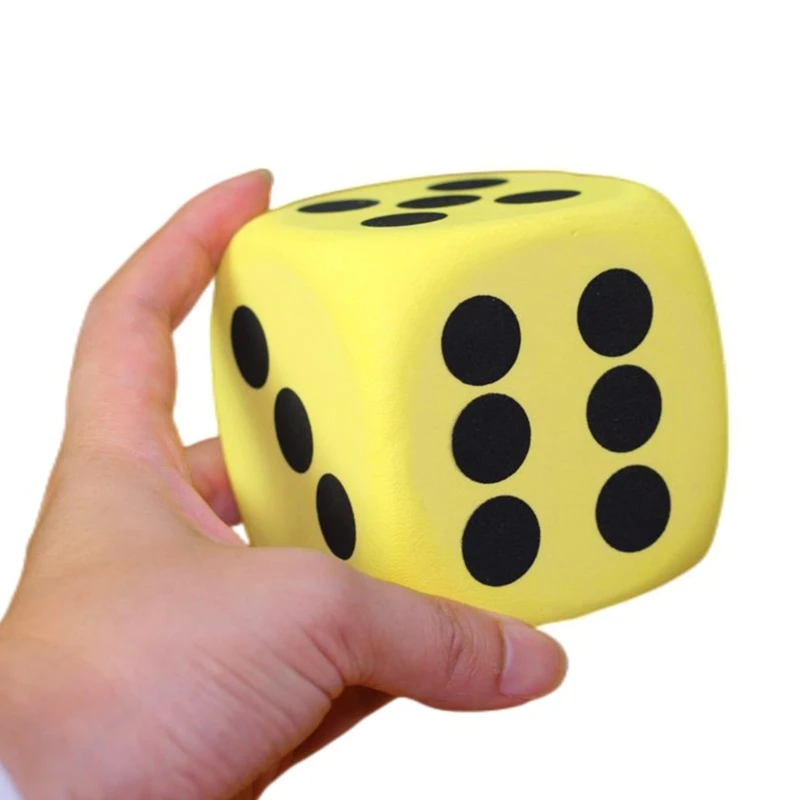 8cm Foam Dices Large Six Sided Dices Kids Counting Toy Learning Aids for Class Board Game Classroom Math Teaching