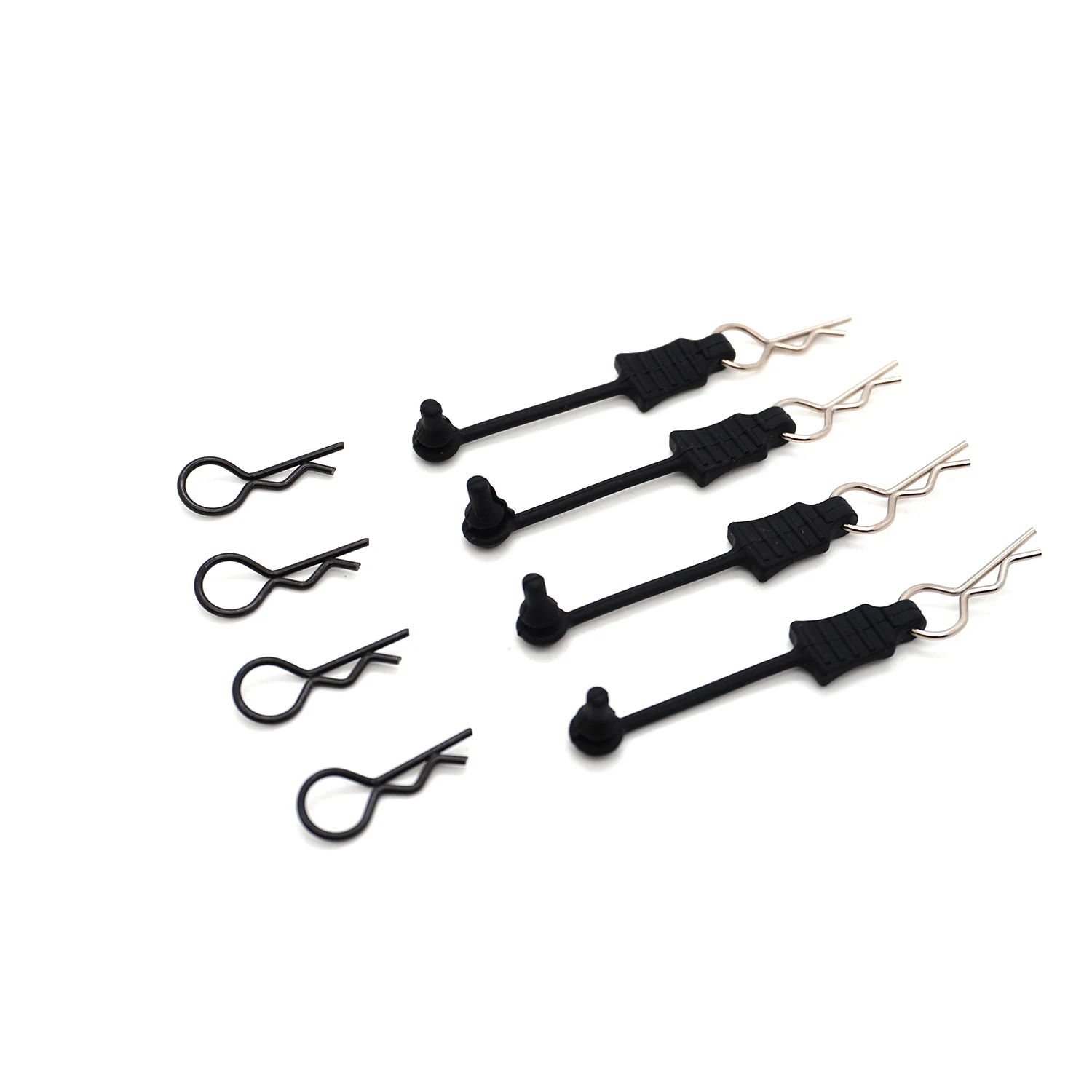 Klamra zabezpieczająca przed zgubieniem do samochodu RC, metalowy klips, pin R, pojedyncza/dwuścienna głowica z elastycznym gumowym zabezpieczeniem do 1/10 1/12 1/14 1/16 ARRMA Wltoys MJX