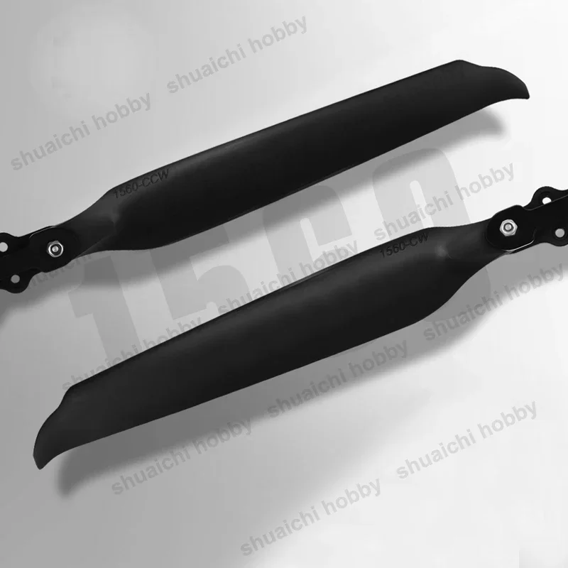 SkyDElDBoneFPV 15-inch Folding Propeller 1560 Carbon Fiber Nylon Paddle CW+CCW With Aluminum Clamp For FPV Multi-Rotor