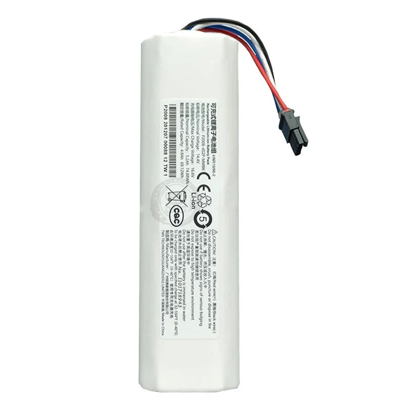 Original Battery for Trouver Robot Vacuum Mop Cleaner trouver LDS finder Mova L600 (rzls4)  Lithium-ion Battery Pack 4INR19/66-2