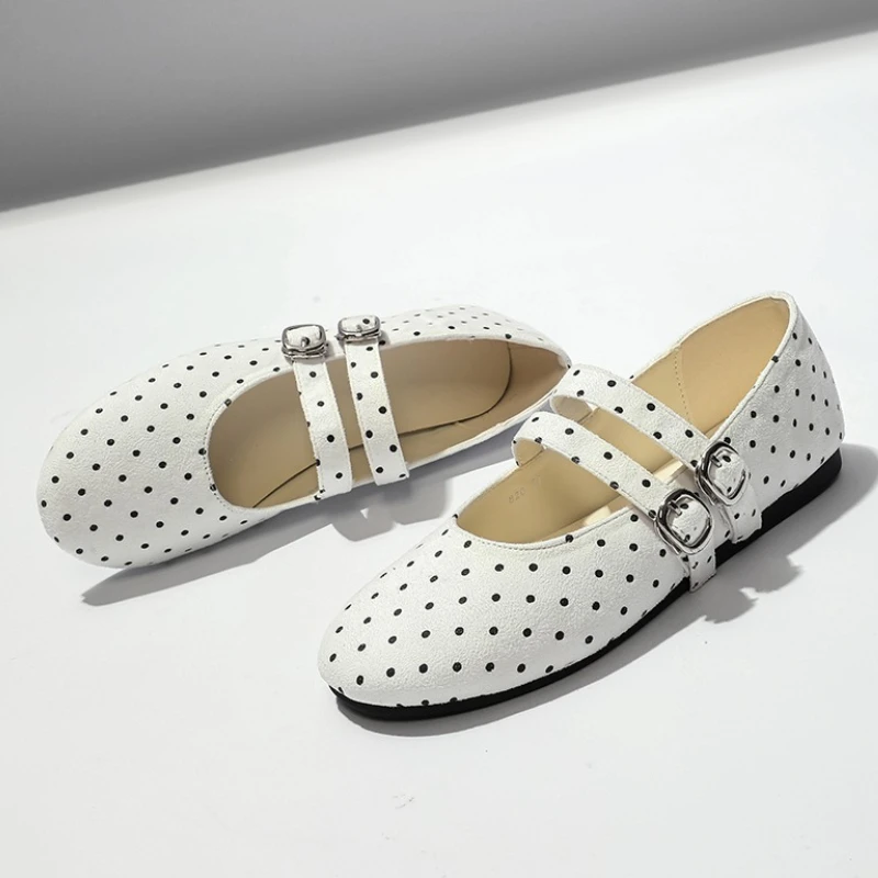 elegant-polka-dot-brand-ballet-flats-women-fashion-round-toe-shallow-buckle-designer-shoes-comfortable-soft-sole-mary-jane-shoes