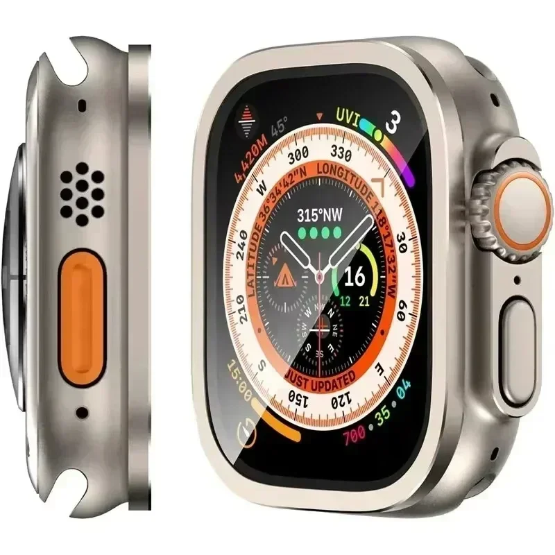2PCS HD Metallgehärtetes Glas für Apple Watch Ultra 2-3 49mm Displayschutzfolie Anti-Kratz-Stoßfänger Vollfolie für IWatch Ultra 49mm – Detail 14
