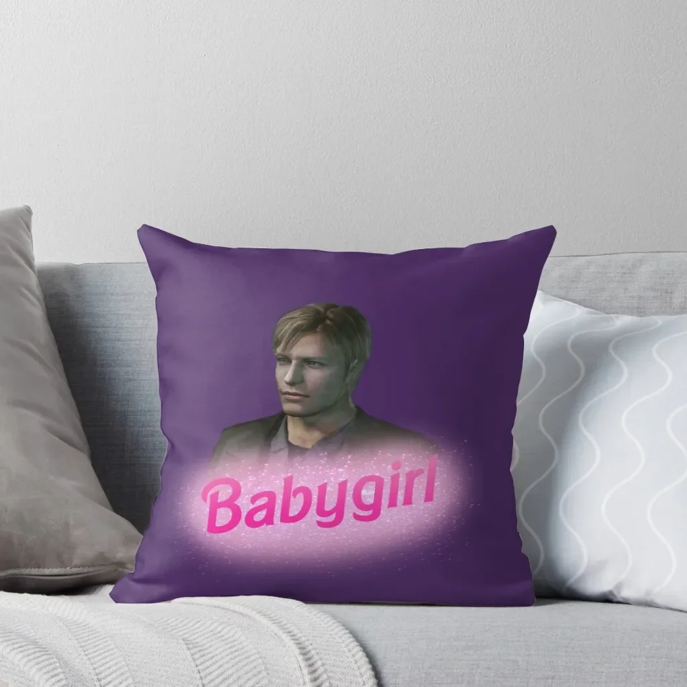 

James Sunderland Babygirl Throw Pillow Cushions For Sofa Elastic Cover For Sofa Sofa Pillow Cover pillow