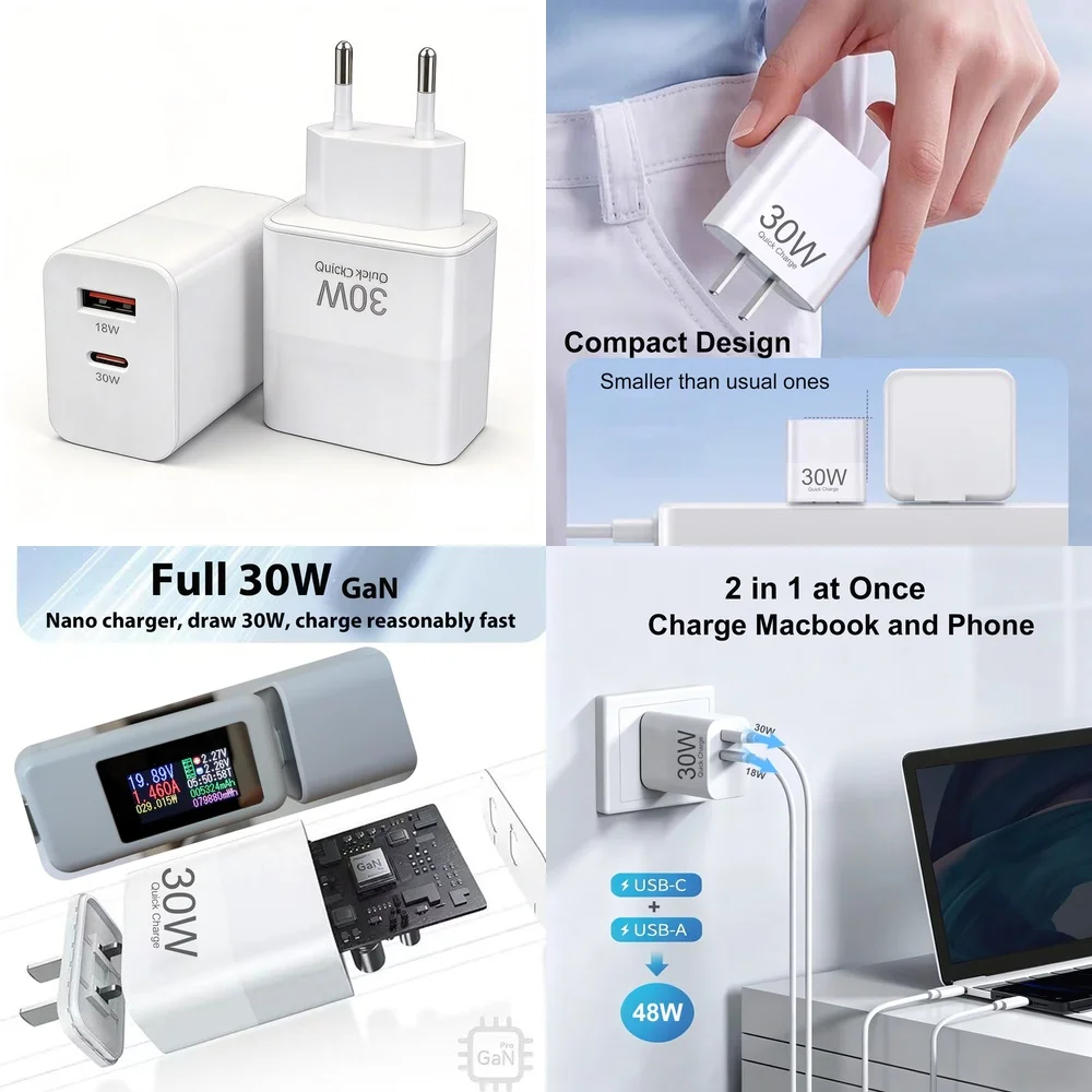 carregador-usb-c-de-30w-com-carregamento-rapido-pd-adaptador-de-parede-com-porta-dupla-tipo-c-e-usb-a-para-iphone-17-16-15-samsung-galaxy-ipad