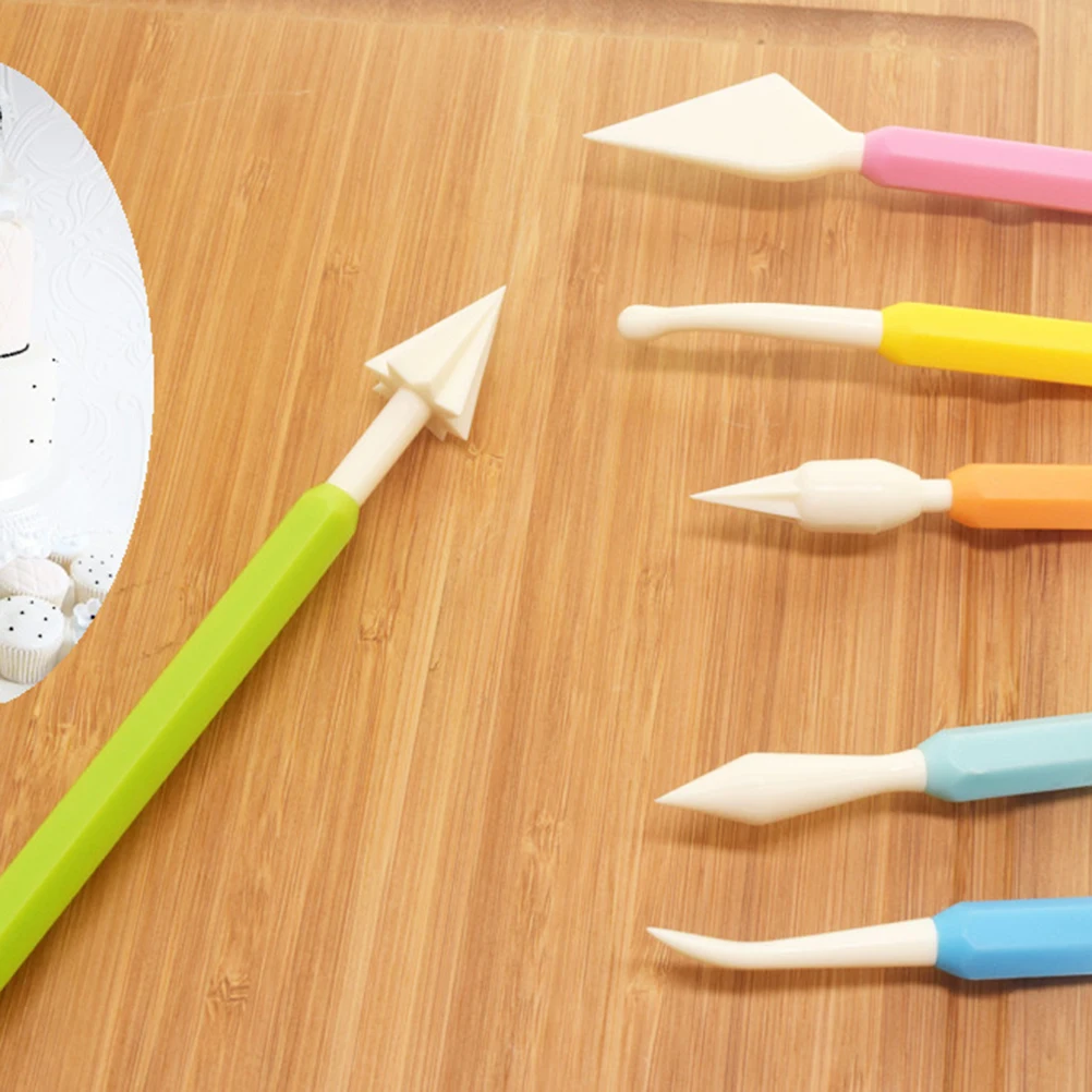 

9 Pcs Baking Tools Decorating Carving Pens Fondant Scraper High Quality ABS PP Material Easy Use Clean Perfect