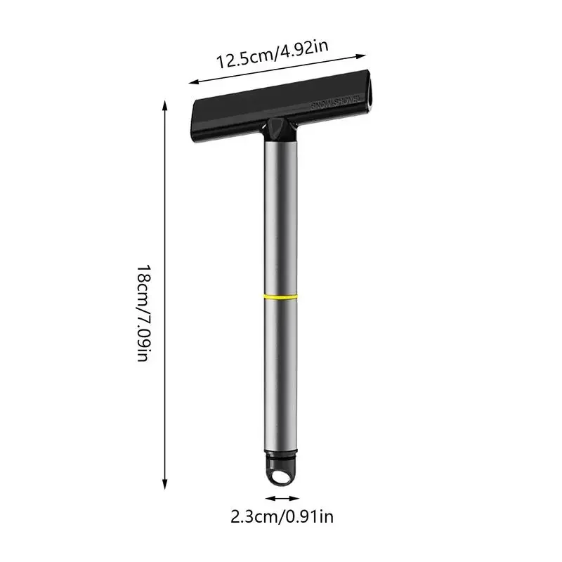 Raschietto per ghiaccio multifunzionale Parabrezza Pala per rimozione neve Manico bifacciale Rimozione neve Spazzola per vetro per pulizia TPU Inverno