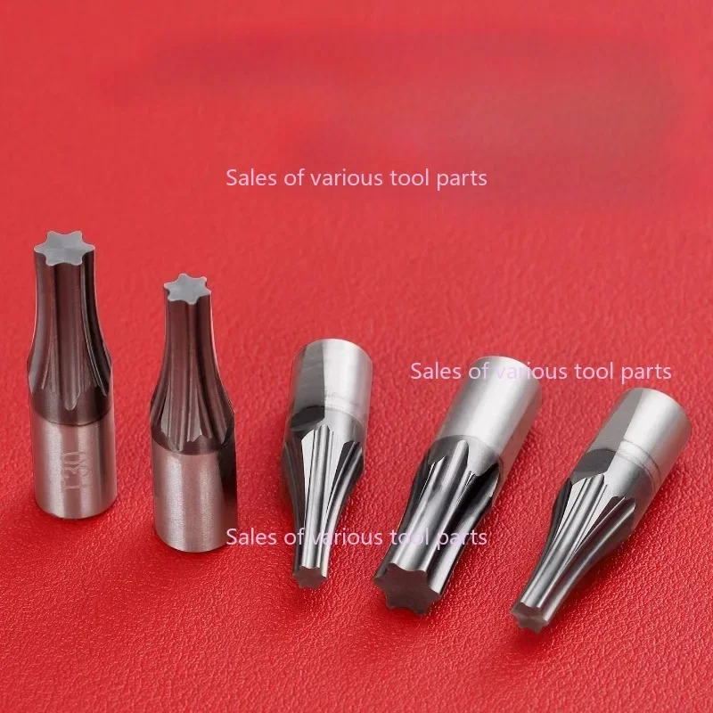CT08 HSS-TiCN Torx Rotary Broach Punching Cutter Tool 8mm Shank T6 T8 T10 T15 T20 T25 T30 T40 T50