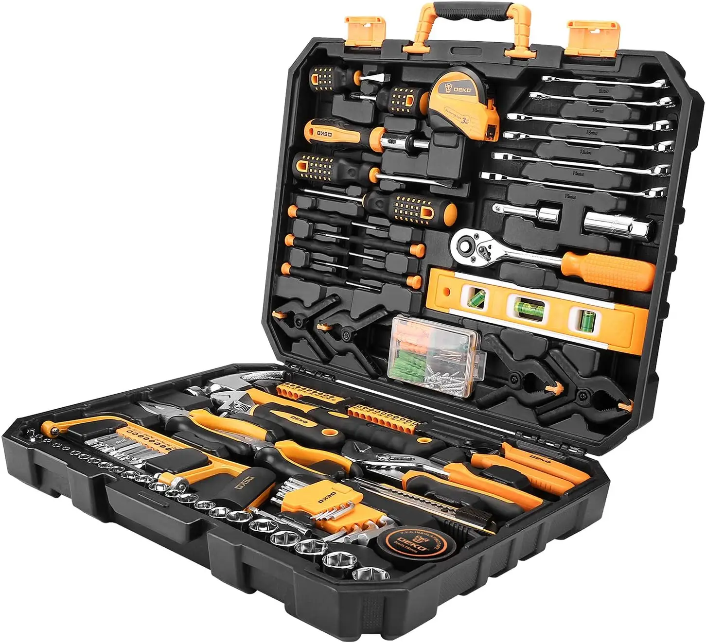228-Piece Socket Wrench Set with Toolbox - Auto Repair & DIY Hand Tools, Chrome Steel, Portable Case