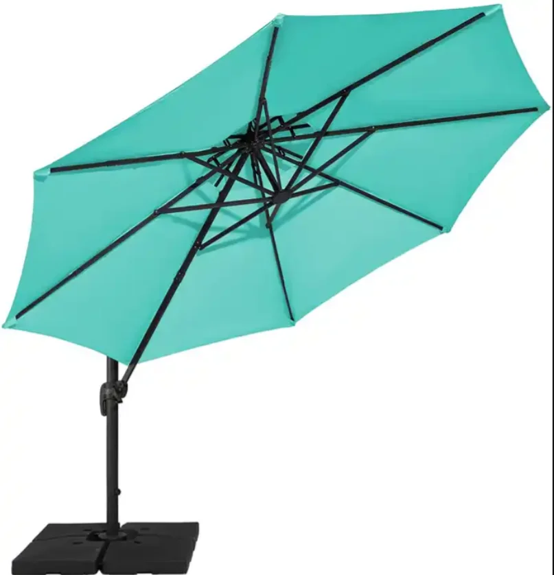 Custom Villa Outdoor Garden Furniture Swimming Pool Aluminum Beach Cantilever Parasol Beach Sun