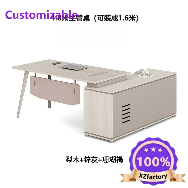 Factory Direct 2026 Top Boss, escritorio, sencillo, moderno, sala de gerente, supervisor, escritorio y sillas.