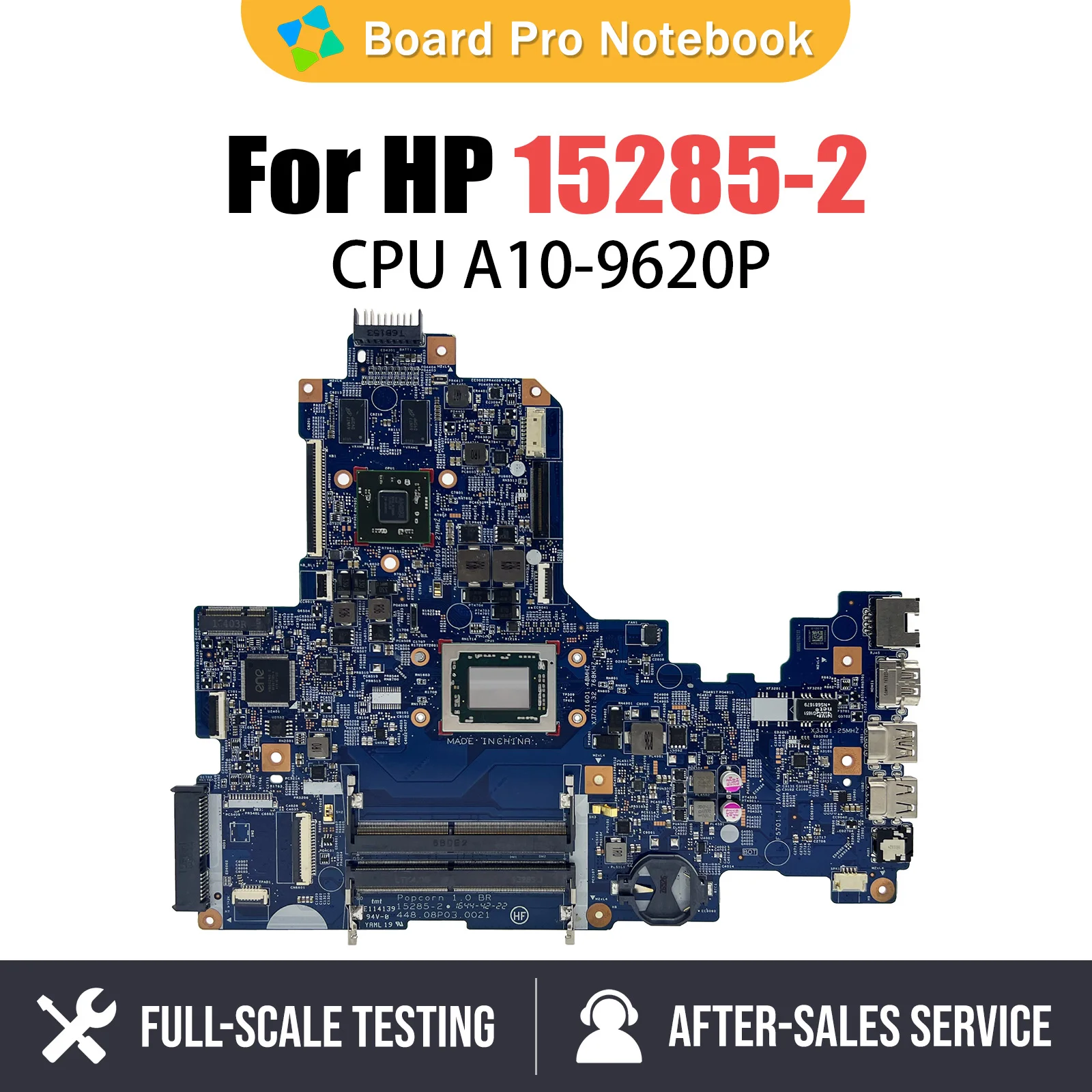 

For HP 17-Y 17Z-Y Notebook Motherboard 15285-2 DDR4 With A10-9600 CPU 856769-601 100% Test Works Properly