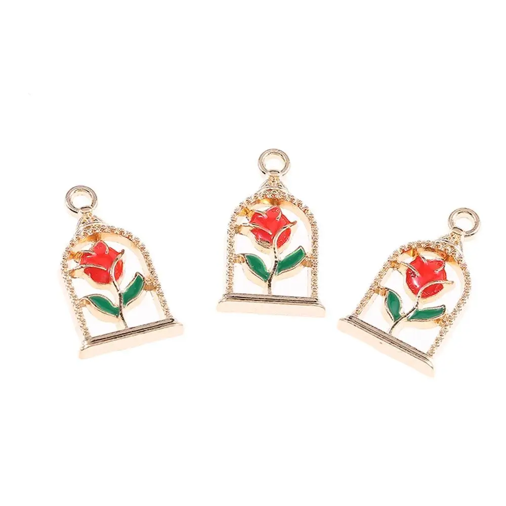 Bracelet Accessories Gold Rose Charms Rose Flower Flower Charms DIY Finding