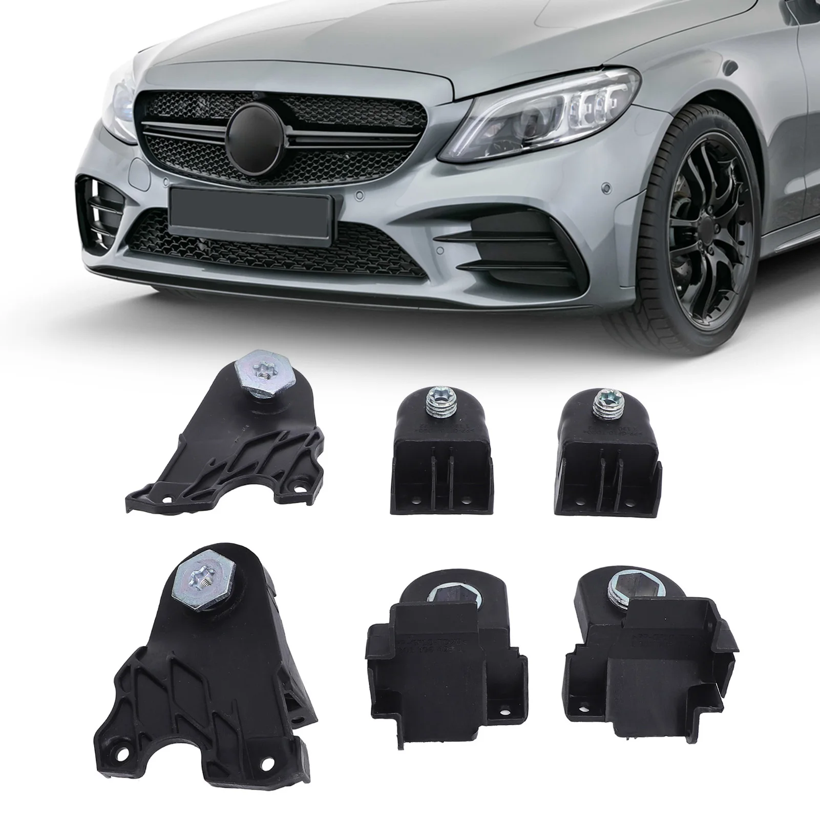 Reparatur der Scheinwerferhalterung, Reparatursatz für die linke/rechte Seite des Scheinwerferhalters 2058200514   Einfache Installation für C-Klasse W205 2015–2021