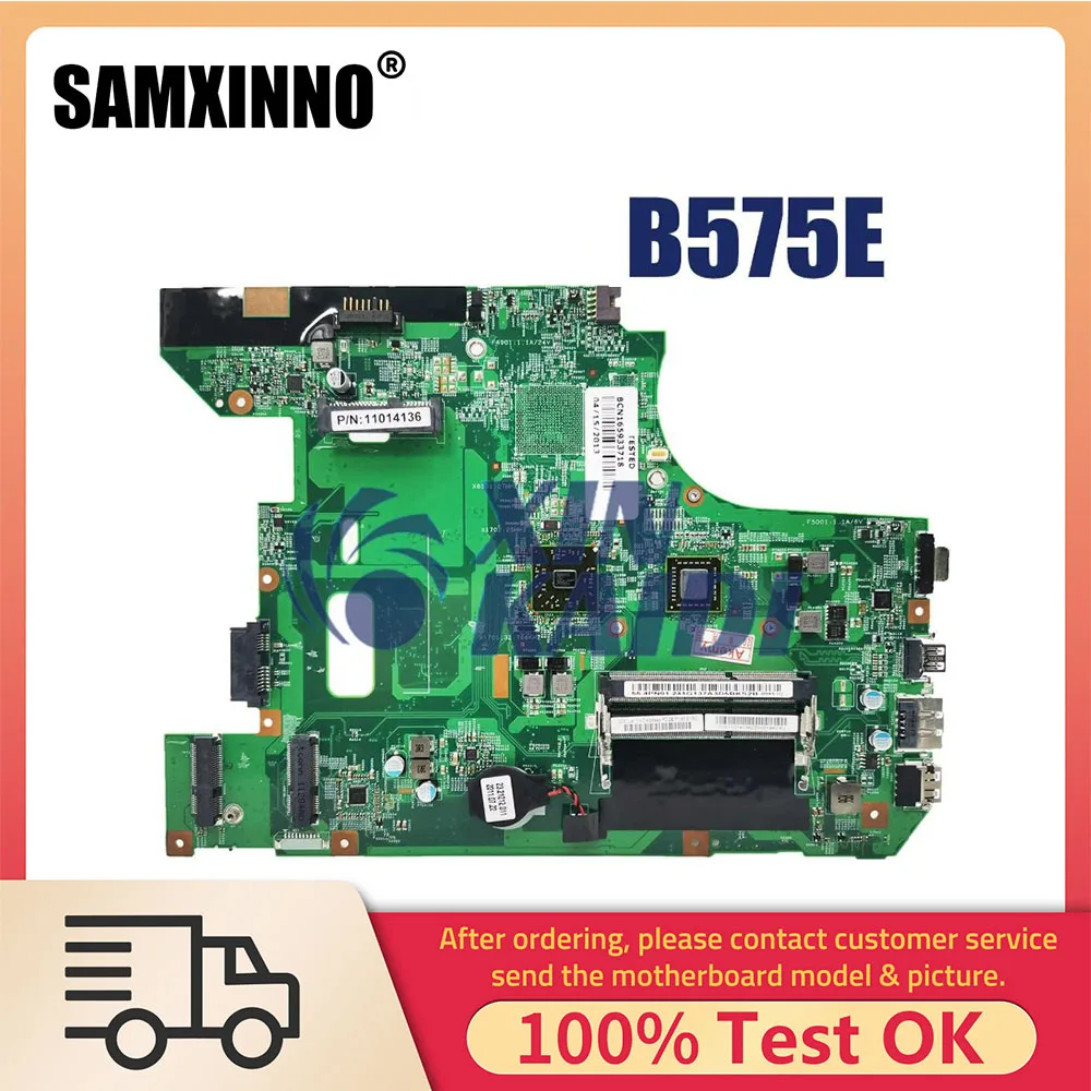 

Notebook Mainboard For Lenovo ideapad B575 B575E B575E 48.4VV01.011 Laptop motherboard DDR3 With AMD E300 CPU 100% fully tested