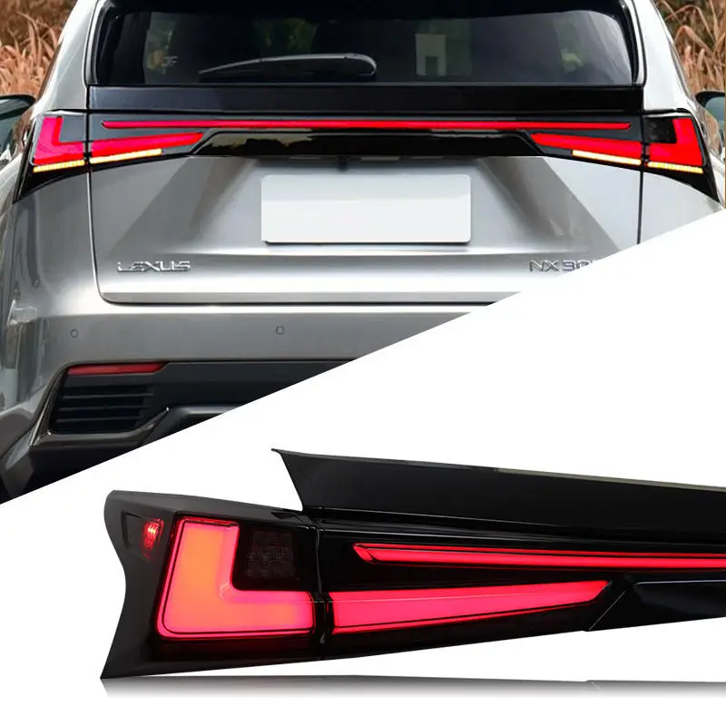 

Подходит для Lexus 14-22 NX, модифицированный светодиодный задний фонарь в сборе через ходовые огни, указатель поворота для ходовой воды