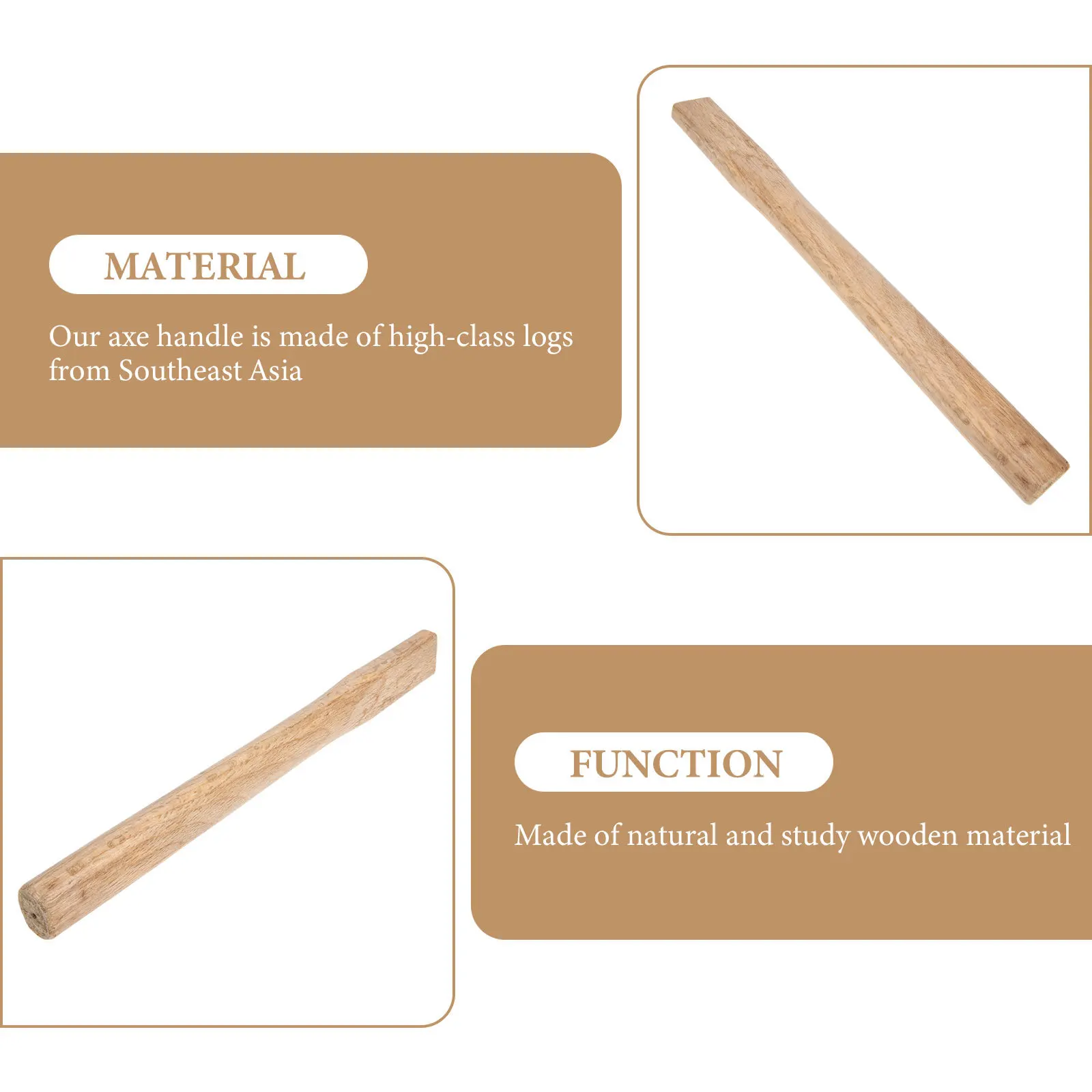 استبدال الفأس مناسب مع محاور متعددة، بديل عملي خشبي متين، مقبض خشبي، ملحق مقبض خشبي #3