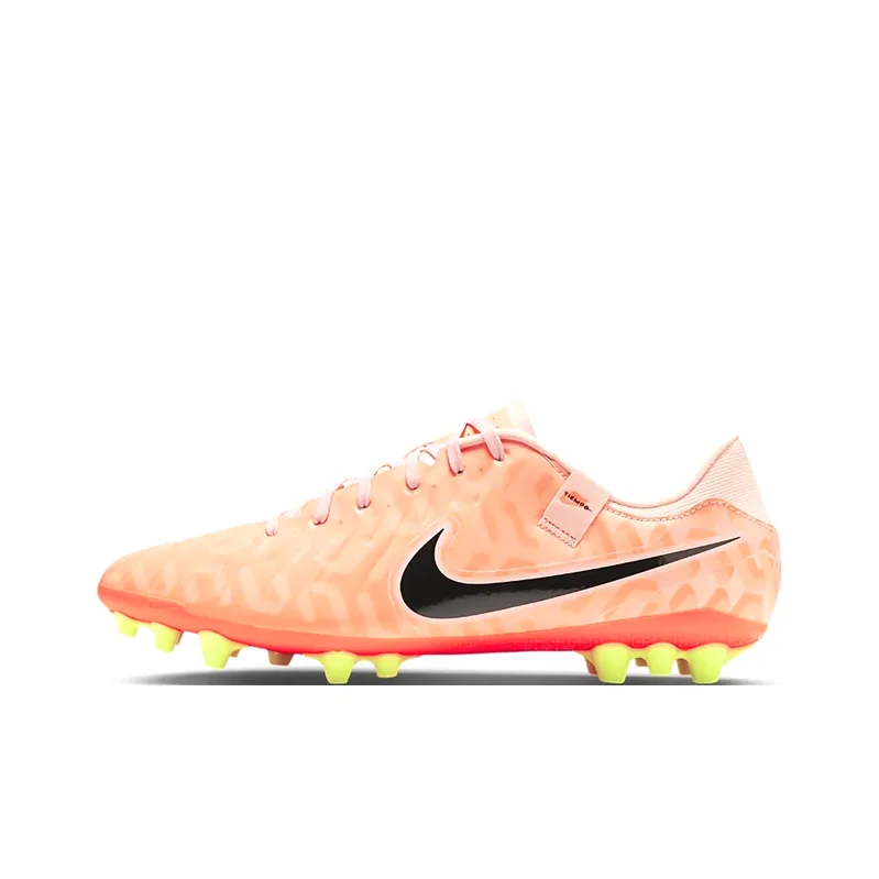 Nike Jr Legend 10 AG Artificial Ground Pu Soccer Shoes Unisex Orange DZ3177-800