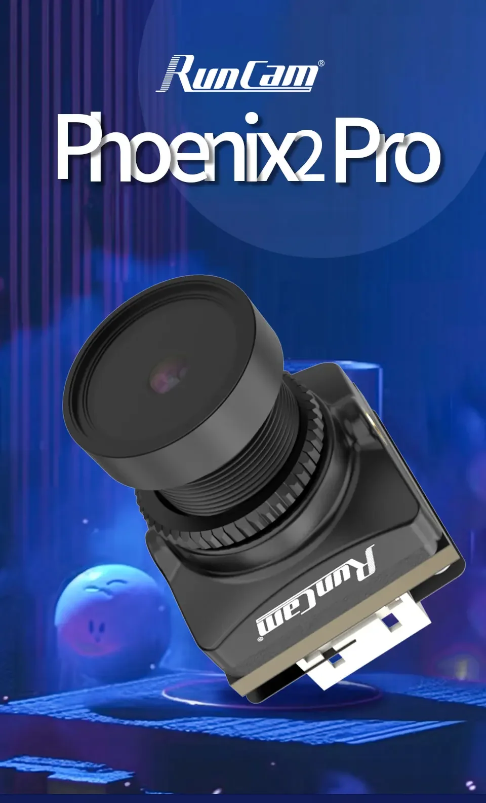

RunCam Phoenix 2 Pro 1500TVL FPV Camera - Night Vision with Ultra-Low Light Clarity 850nm