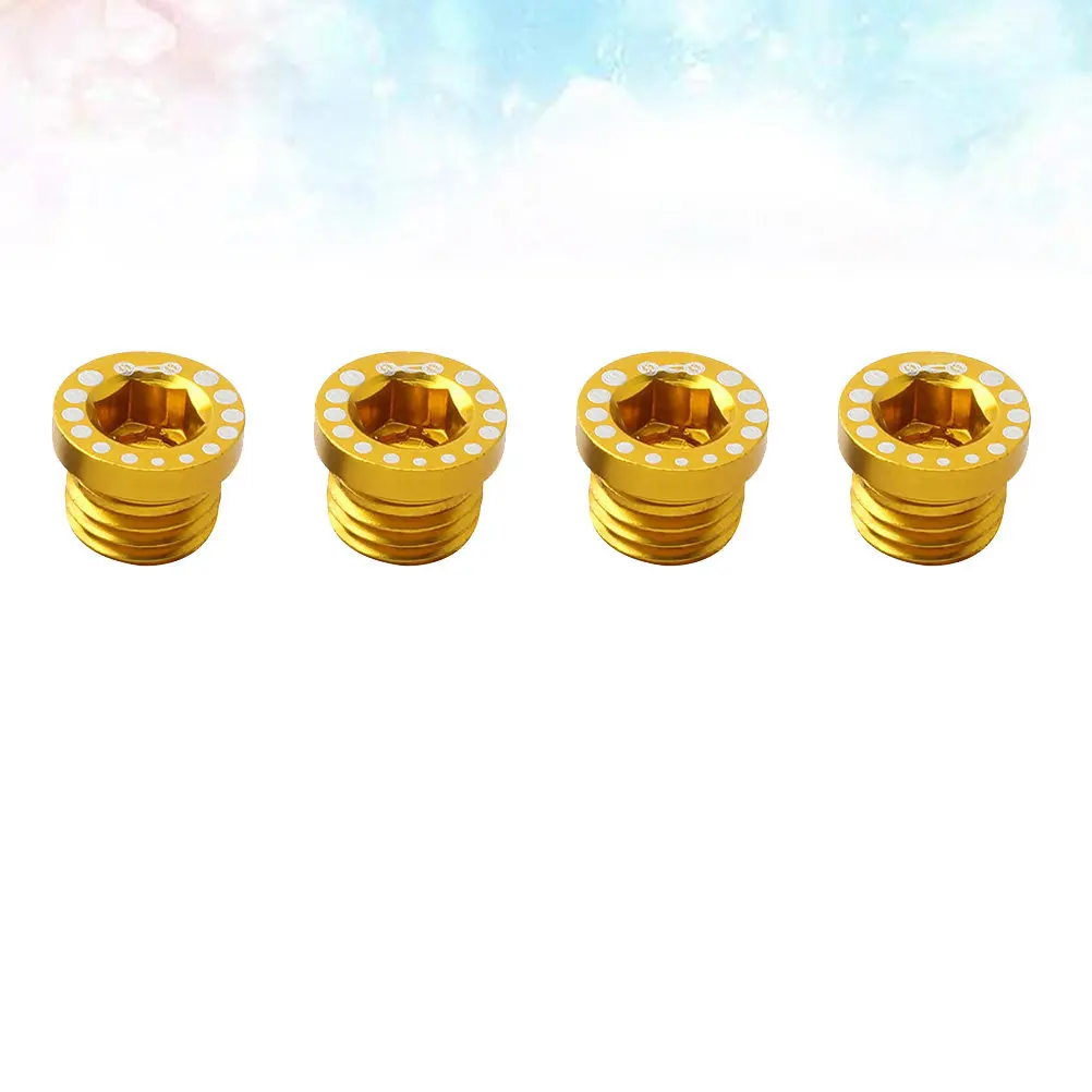 

4Pcs Bike Brake Screw Aluminum Alloy Bolt M10x1.25 Road Fixed Gear Cycling Post Replacement Aluminium Alloy Screw