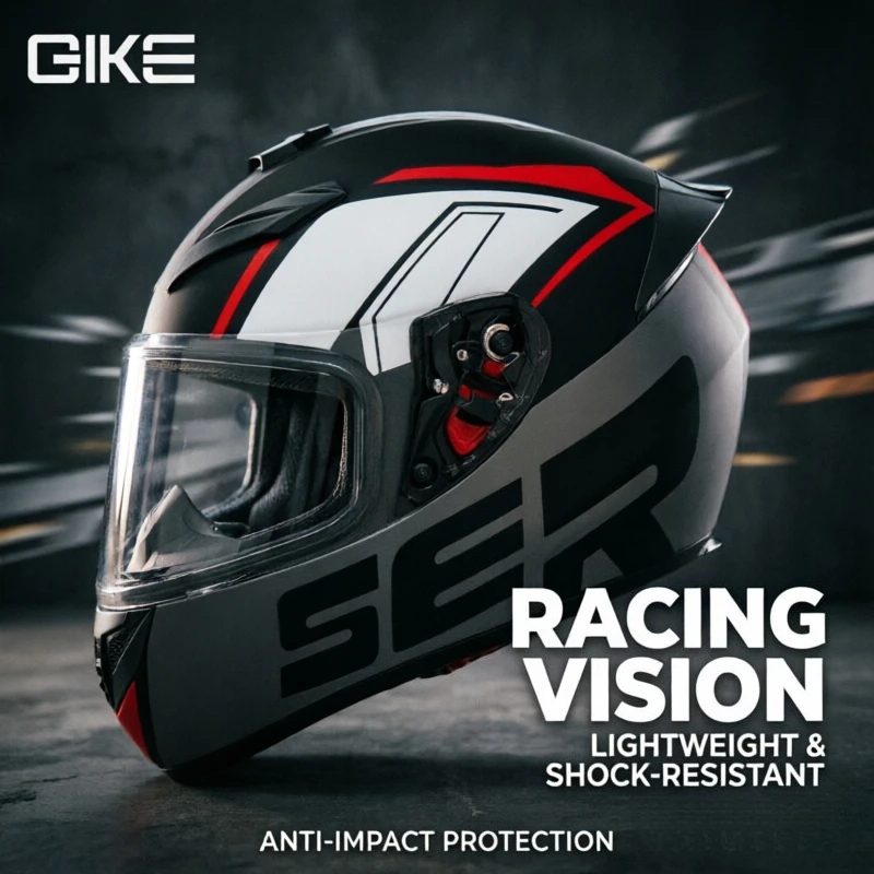 

QIKE Four-season Universal for Men and Women, Stylish Vehicle Safety with Bluetooth, Full-face Motorcycle Riding Helmet