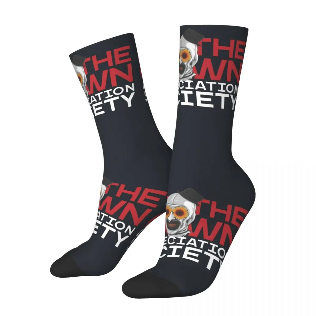 Retro Art The Clown Society Essential Men's compression Socks Unisex Terrifier Street Style Seamless Printed Novelty Crew Sock