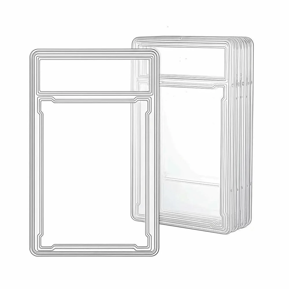 Transparent Graded Card Case Removable Sturdy 35PT Collectible Card Box Durable UV Protection Trading Card Protection Box