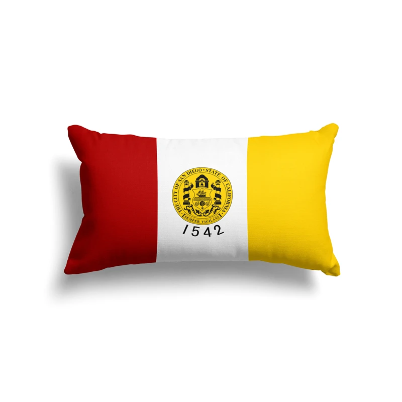 Aertemisi 20'' x 12'' San Diego California Rectangular Throw Pillow Cushion Covers Cases Pillowcases 50cm x 30cm