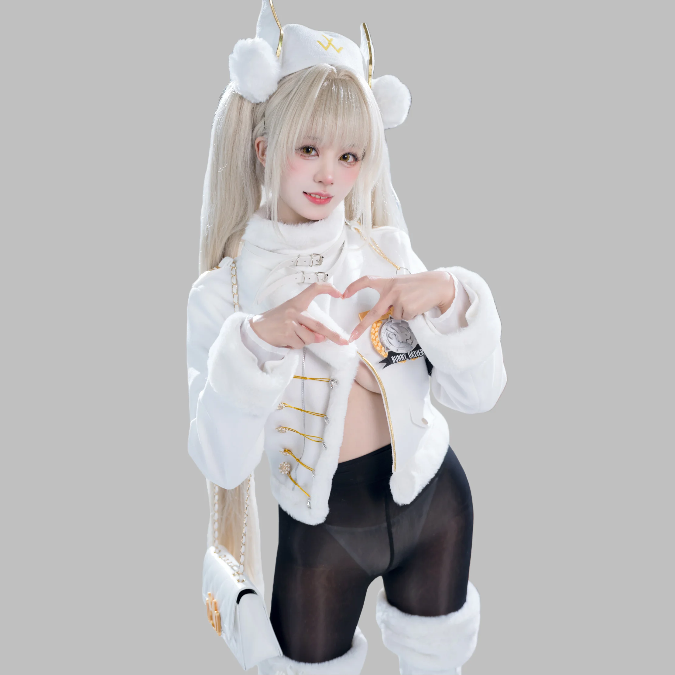 

Костюм для косплея NIKKE Blanc, униформа Fortune Express, полный комплект для Comic Con, Хэллоуина, образ белого кролика, наряд для ролевых игр на Рождество